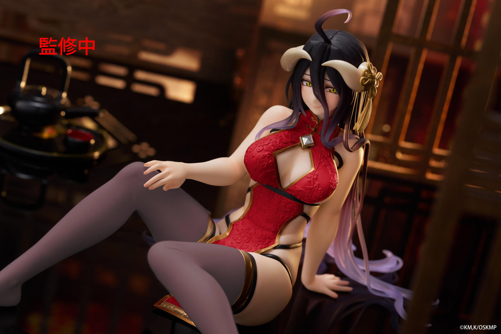 Taito Overlord Desktop Cute Figure Albedo (Chinese Dress Version)