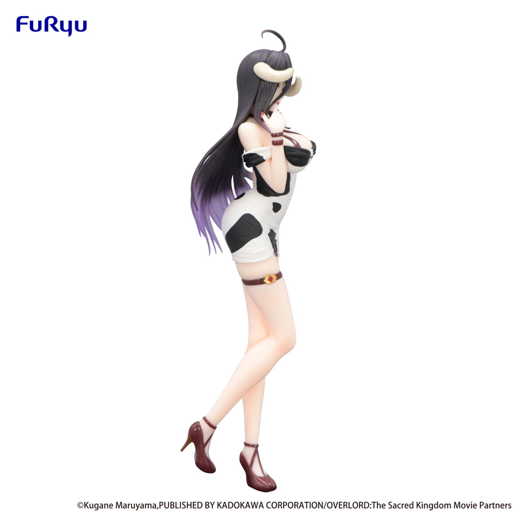 Furyu Overlord Trio Try It Figure Albedo Mini Dress Cow Pattern Version