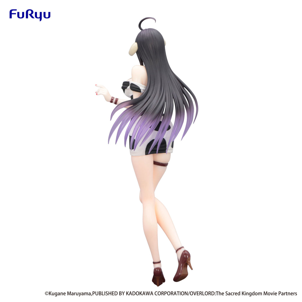 Furyu Overlord Trio Try It Figure Albedo Mini Dress Cow Pattern Version